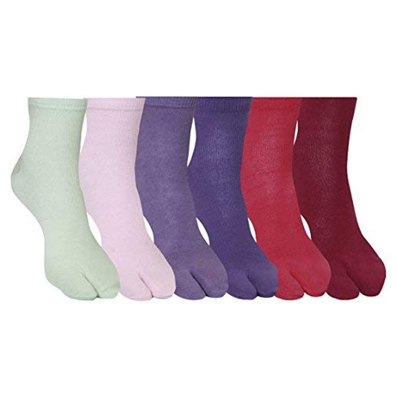 Ankle Thumb Socks for Women, Made with Breathable, Anti Odour & Moisture Absorbent Combed Cotton with a Extra Durable Welt, Ideal For All Day Wear (Pack Of 6)-image-49