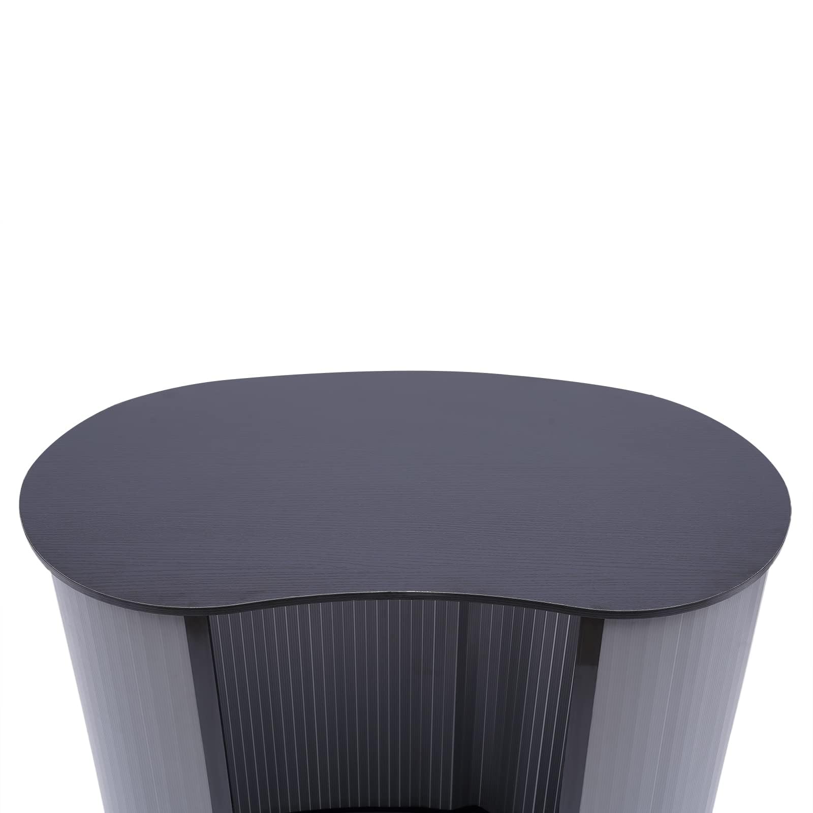 Messetheke Faltbar 40x90x90 cm Tragbar Empfangstheke Counter Table Display 50KG Präsentationsständer Mit Tragetasche Schwarz