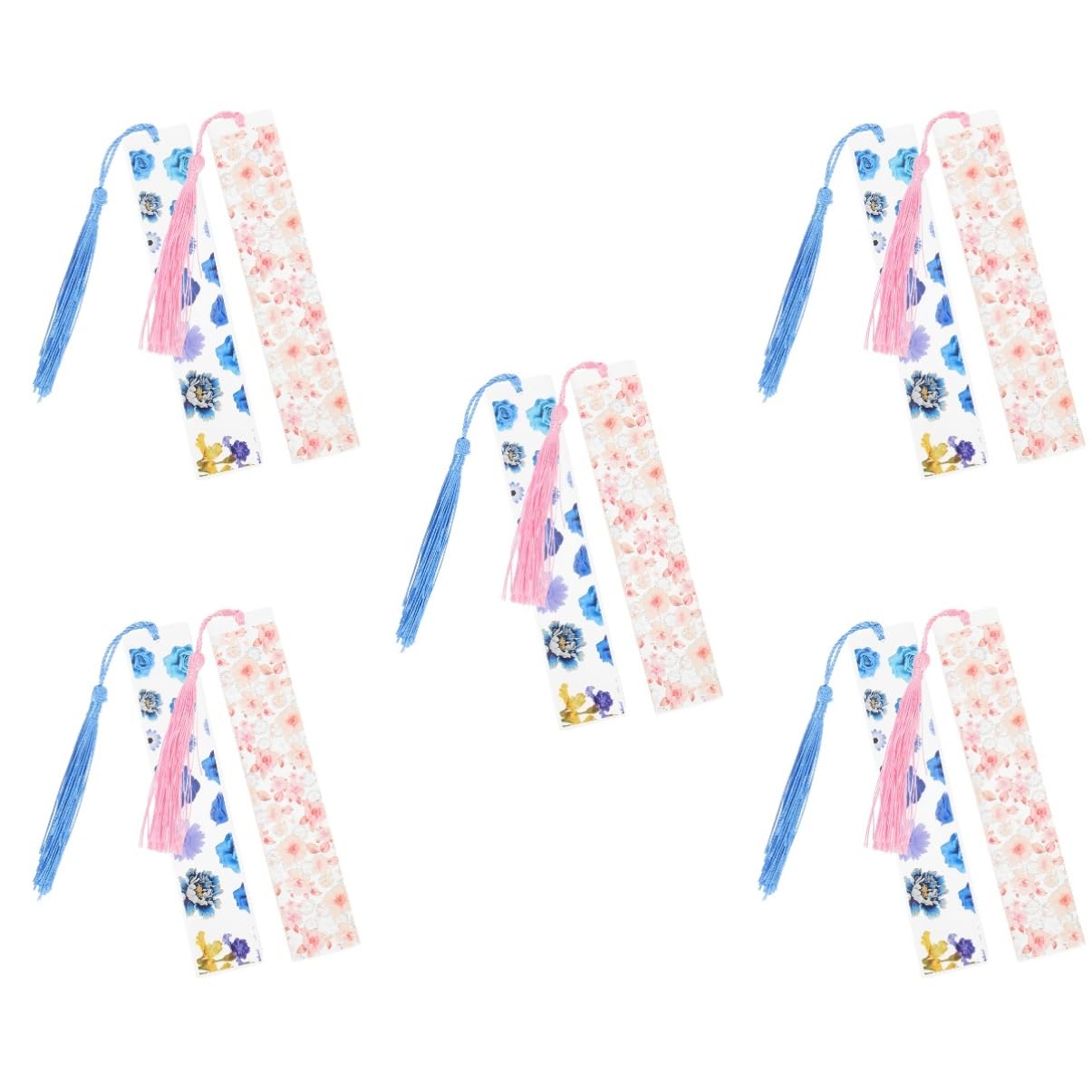 Gadpiparty 5 Set Segnalibri Decorativi Resina Con Secchi Elegante Accessorio Per Con Nappa Adatto Per Decorazioni E Regali Colori 2 Pezzi * 5