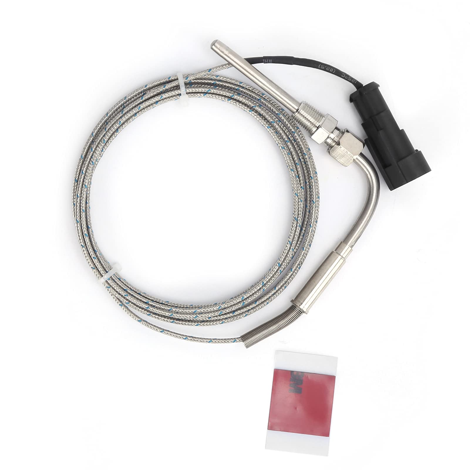 Medidor de temperatura de los gases de escape, medidor de temperatura de los gases de escape del coche, medidor EGT, pantalla digital LED roja, universal para vehículos de 12 V