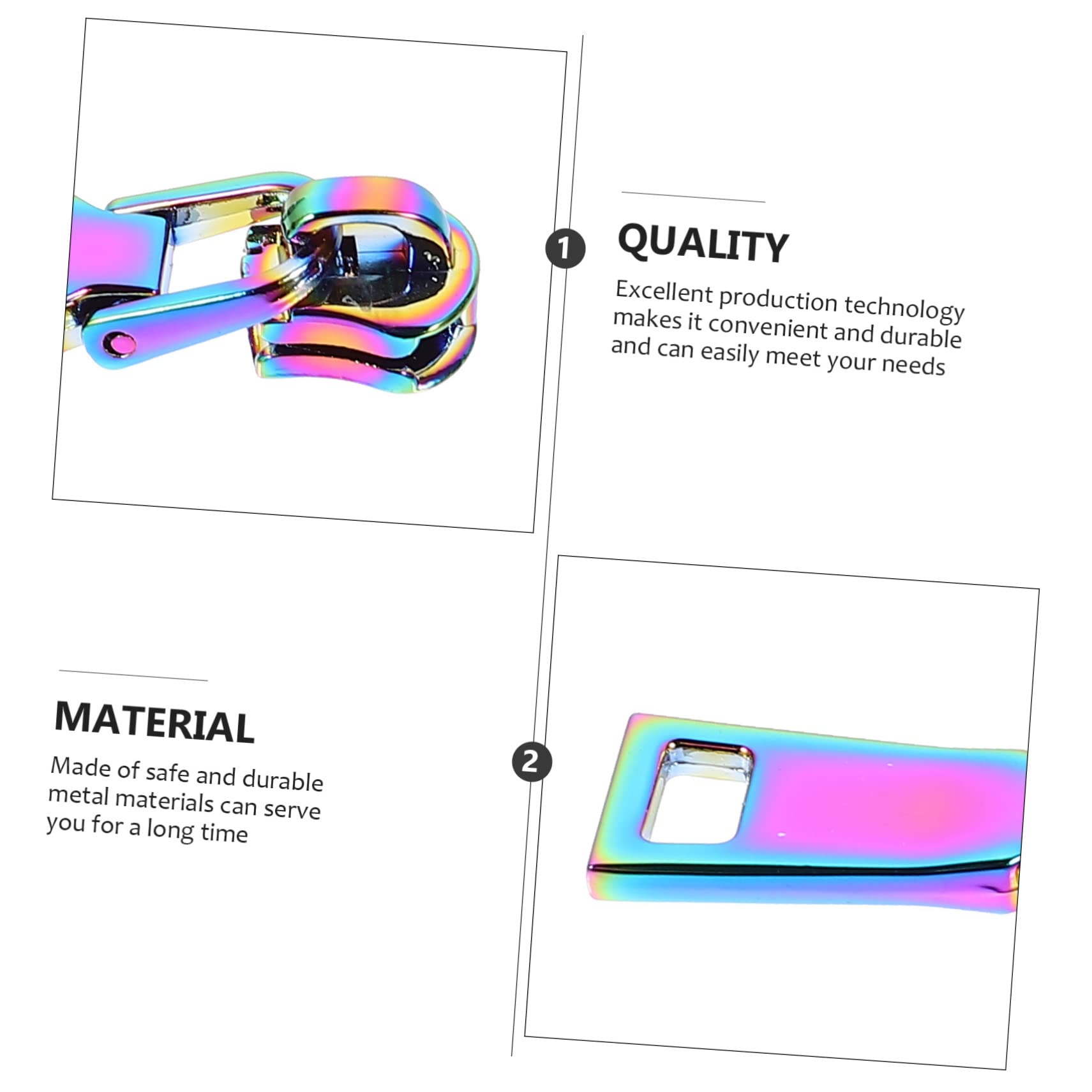Operitacx 20piezas Coloridos Tiradores De Para Mochilas y Ropa Accesorios Prácticos De Reparación y Personalización Para Proyectos