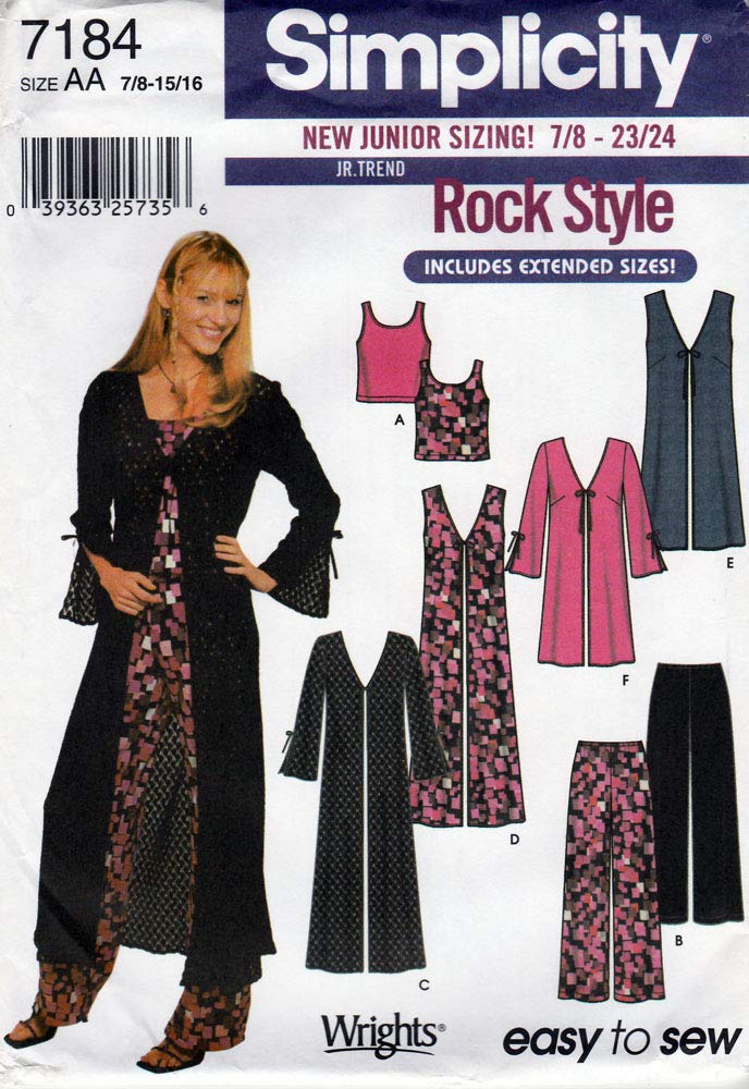 Patron veste tricot junior Simplicity 7184 pour coudre facilement des vêtements extensibles