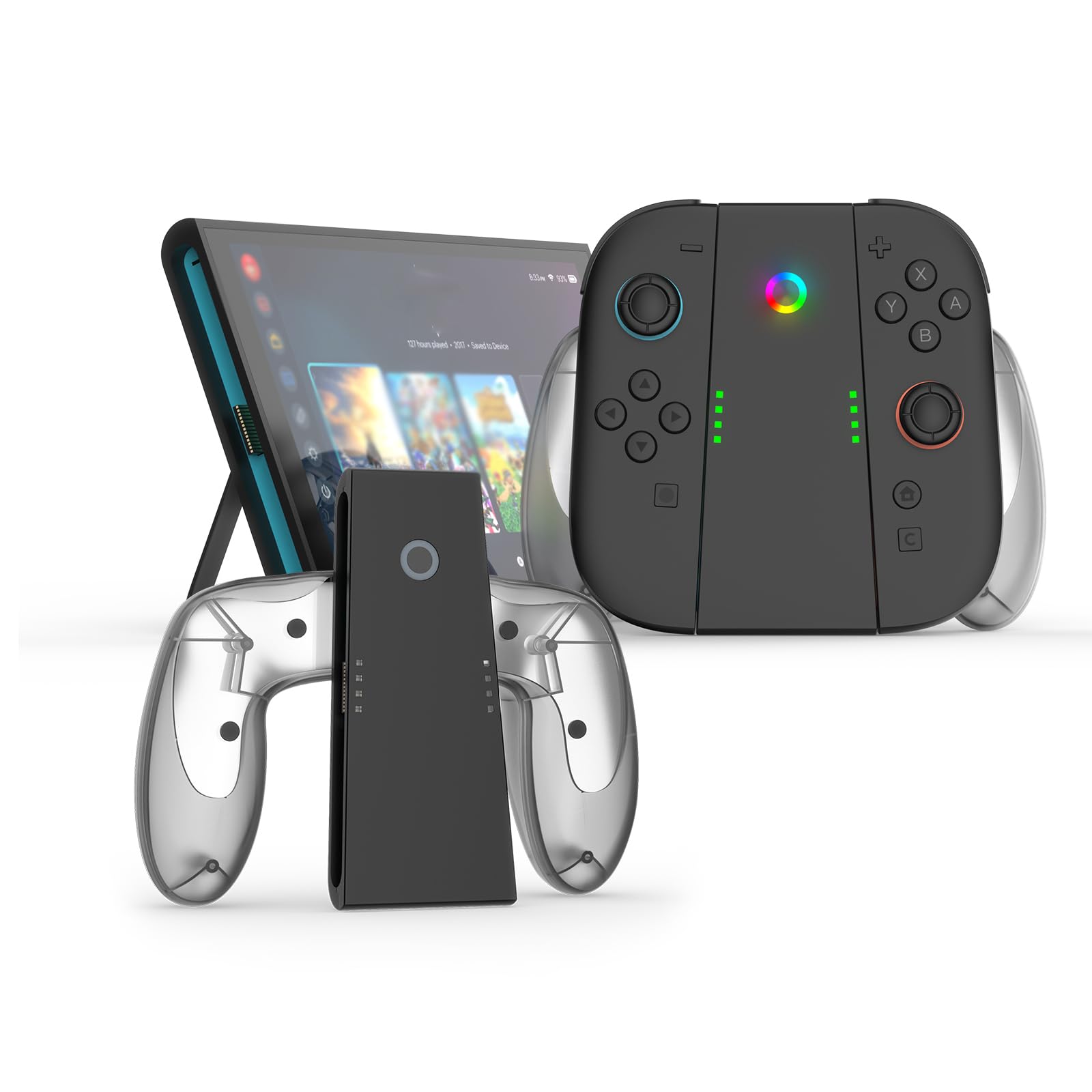 Amazon.co.jp: for Switch2 Joy-Con 充電グリップ 2-in-1 充電しながら
