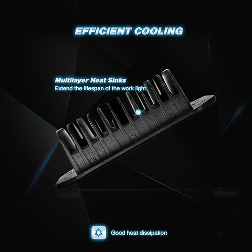 Miniatura 36 de Nilight - Combo de 2 cápsulas/barras de luz de trabajo LED de iluminación lateral, 6.5 pulgadas, 60 W, haz puntual/de inundación, antiniebla, para 2