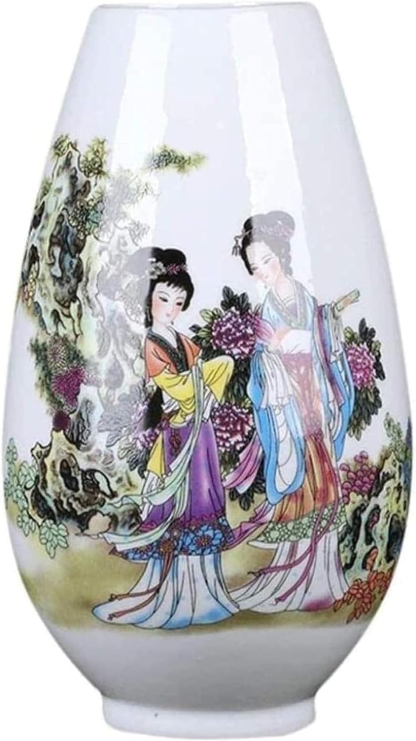 Vase Tabletop Ceramic Handmade Classical Creative for Dry Flowers Art Household Living Room Bedroom
