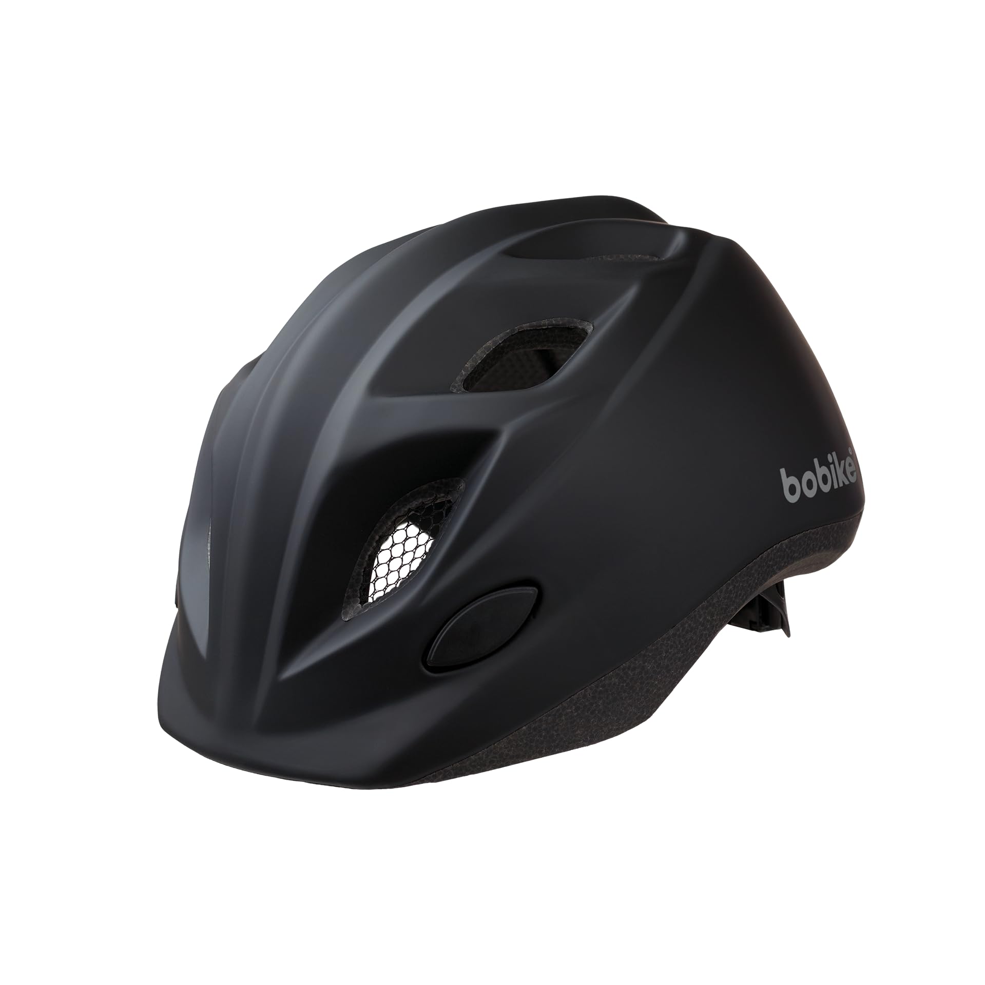 Bobike 8740800026 Kids Helmet XS 48-52 cm, Toddler Helmet Age 2-4 Years, Unisex Bike Kids Helmet With 10 Cooling Vents, Lightweight, Two Reflective Stickers & Integrated Bug Net, Urban Black Matte