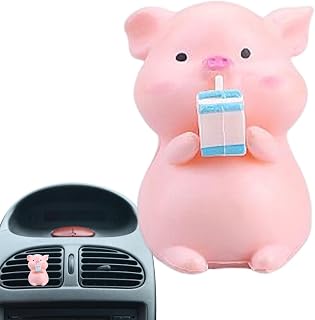かわいいブタの車のベント芳香剤クリップ、漫画のインテリア装飾