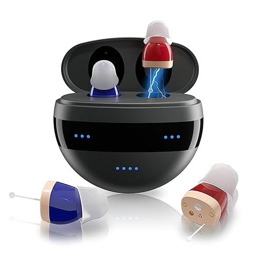 Audífonos recargables para personas mayores con cancelación de ruido amplificador auditivo digital Bluetooth de 16 canales ideal para TV llamadas y