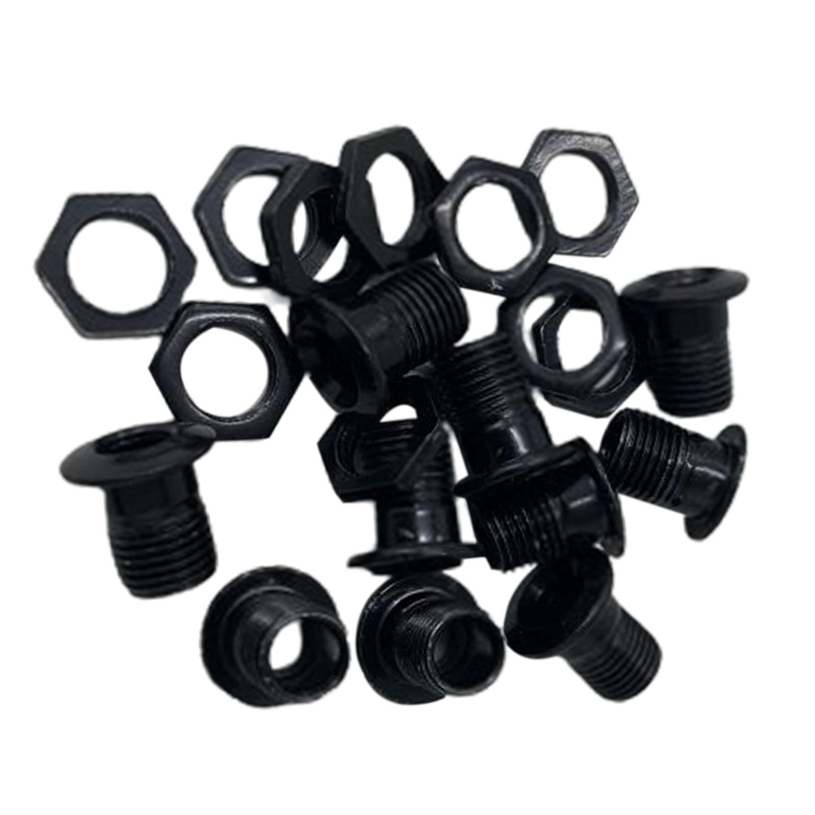 LOVIVER 10 pièces évent pour batterie, partie de batterie 1/2 "instruments de musique d'engrenage, pièces de caisse claire Tom, pièces de Percussion, Kit de, Noir