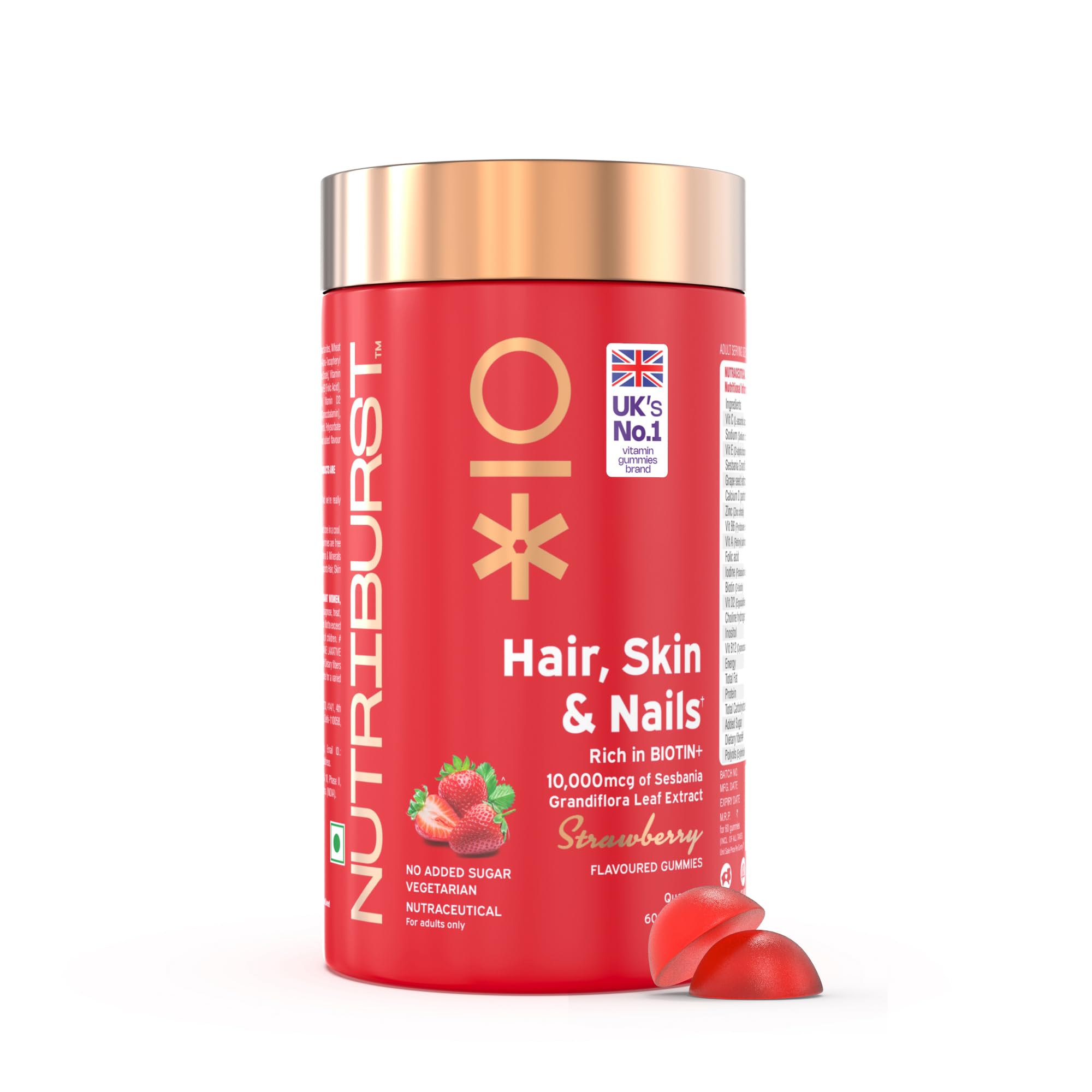NUTRIBURST Hair, Skin & Nail | UKs Most Trusted Brand| Biotin Hair Gum