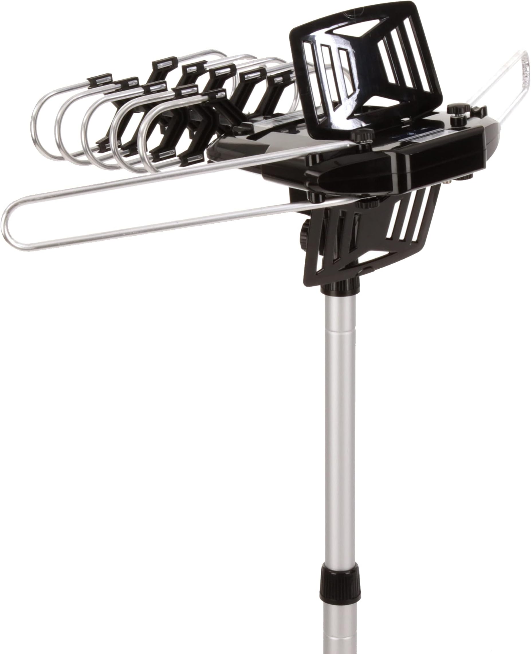 HDTV Antenna Amplified Digital TV Antenna 150 Miles Range 360 Degree Rotation Motorized Antenna with Pole