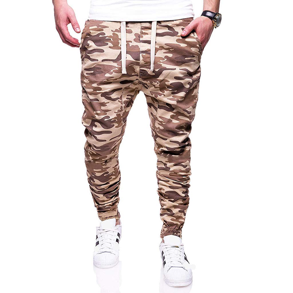 Mens Trousers,Pants Legging Jeans 2019 Summer Autumn Fashion Casual Outdoors Solid Multi-Pocket Work Cargo Long
