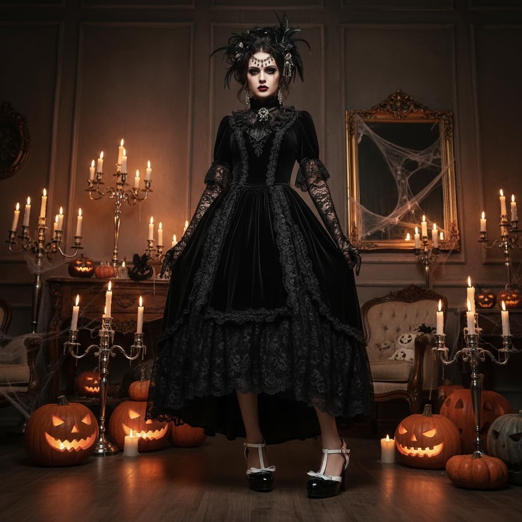 Womens T-Strap Mary Janes Platform Bow Heels Lolita Shoes Round Toe Ankle Strap Vintage 1950 Dress Shoes Oxfords Pumps - Image 6