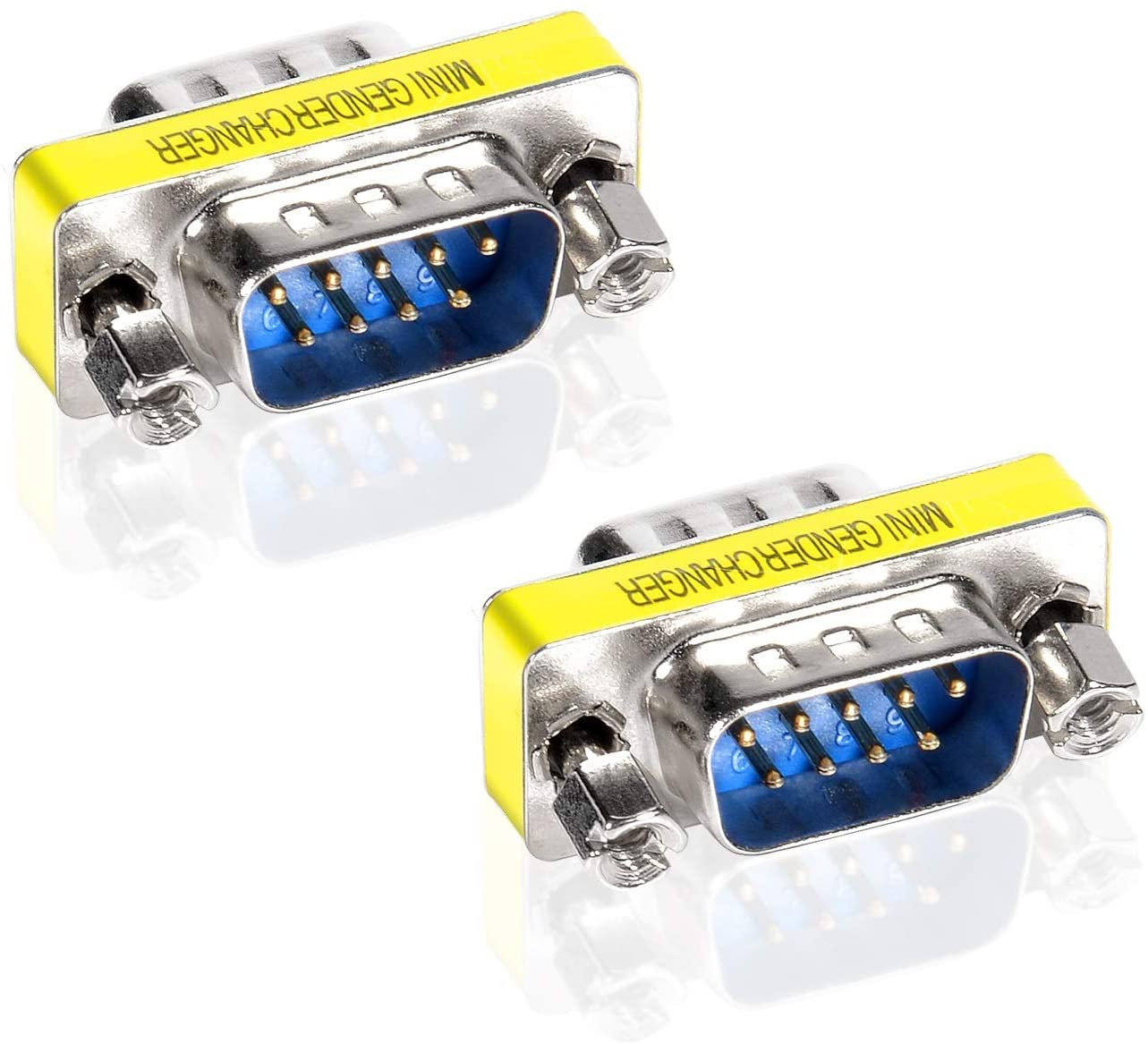 H-its Kabel : (2 Pieces) DB9 Male to Male Adapter - 9 Pin Male to Male 2 Row Mini Gender Changer Coupler Adapter Connector for Serial Applications : RS232 Male to Male Joiner RS 232 (B09X59SCKD) Amazon Price History, Amazon Price Tracker