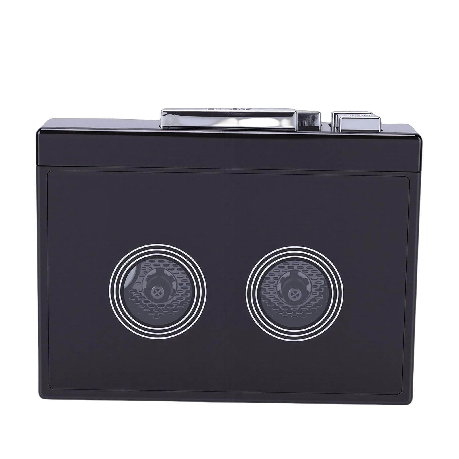 Sxhlseller Lettore di Cassette con Auricolari, Convertitore Audio Portatile, Supporto per unità Flash USB e Registrazione Digitale MP3 con Doppio Alimentatore AA o USB