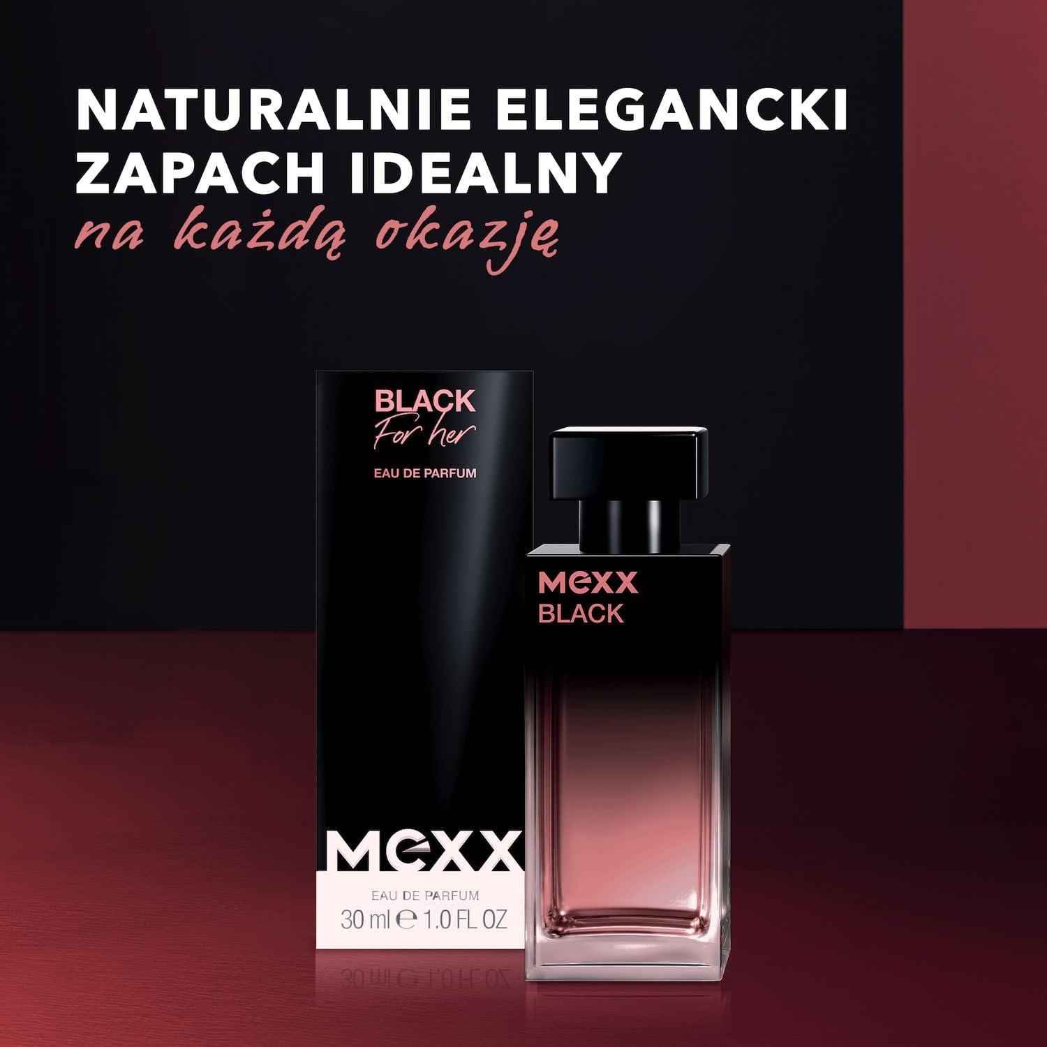 Mexx Black Woda Perfumowana dla Kobiet, o Kwiatowo-Owocowym Zapachu, 30 ml