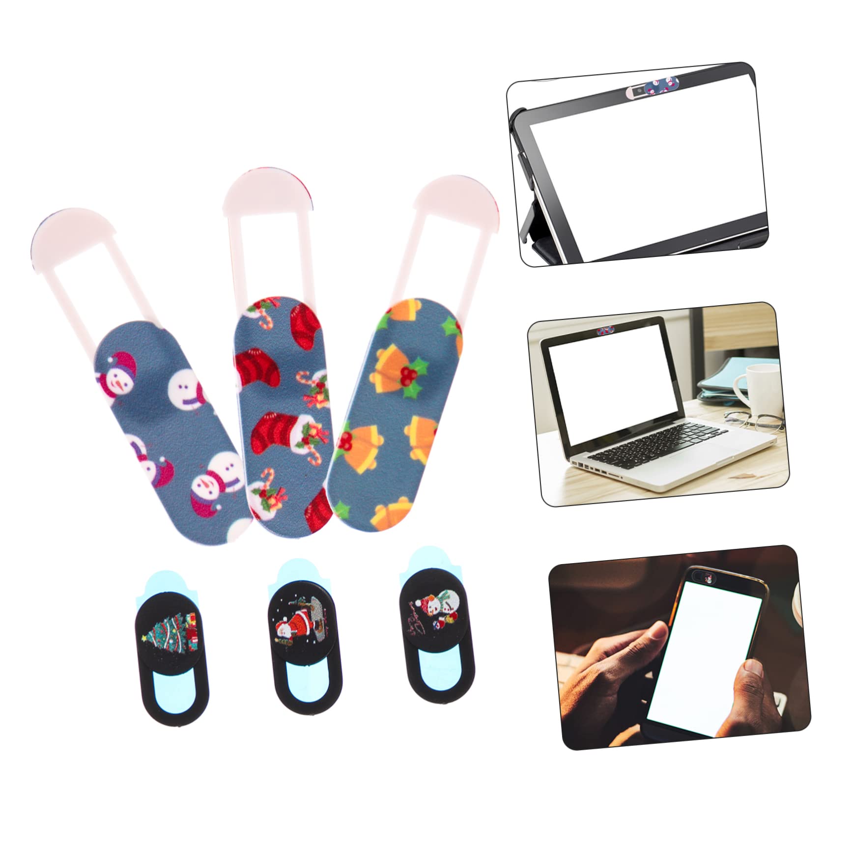 HOMSFOU 24piezas Cubierta De Privacidad para Cámara Web Deslizante y Fácil De Usar Protección para Laptop y Tablet para Seguridad El Hogar Oficina