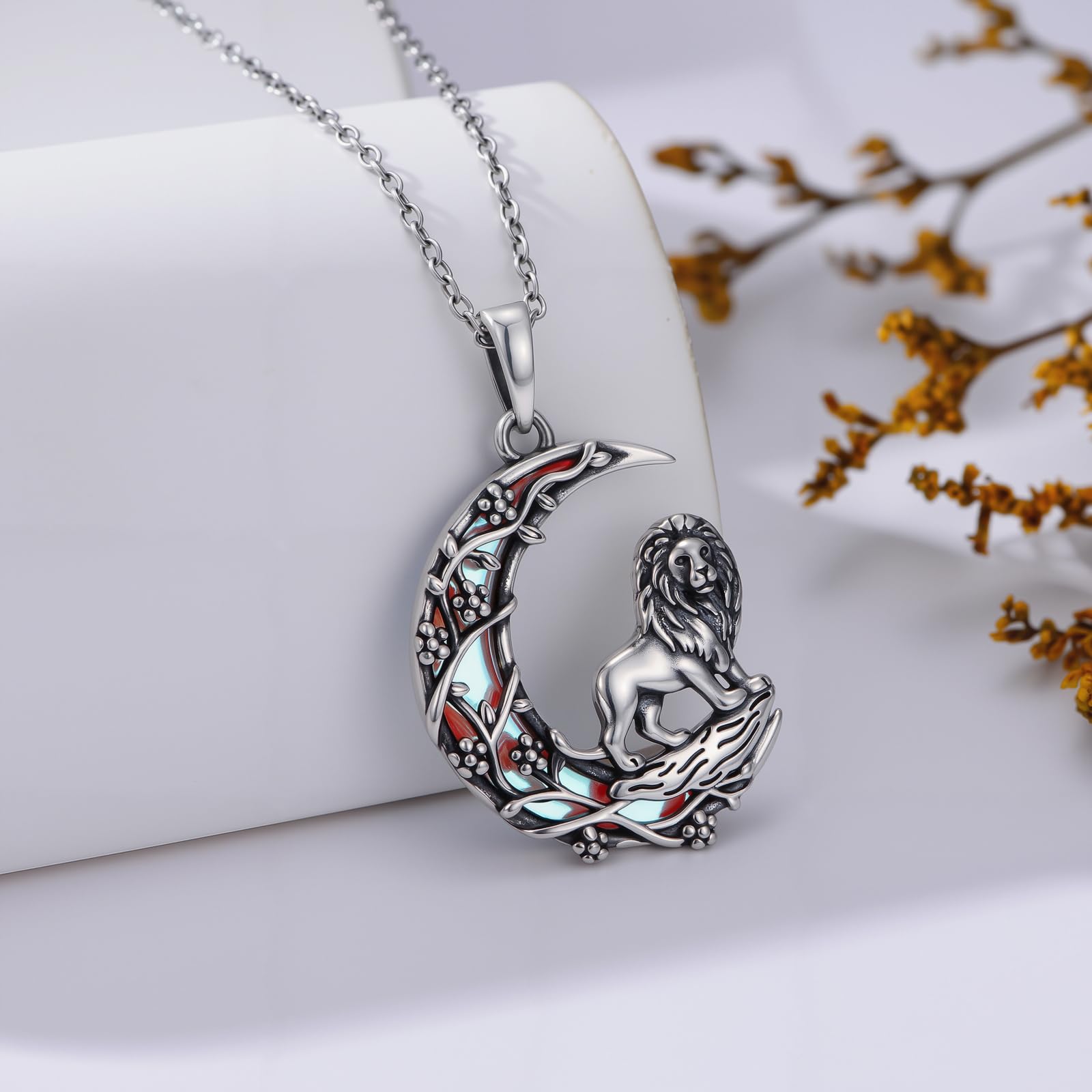 Faultier Wolf Halskette 925er Sterlingsilber Faultier Anhänger Halskette Wolf Schmuck Geschenke für Frauen