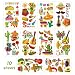 60 Pieces Cinco De Mayo Mexican Fiesta Tattoos for Teens, Fiesta Party Decorations, Taco Pinata Bachelorette Temporary Tattoo Stickers for Party Supplies Favors