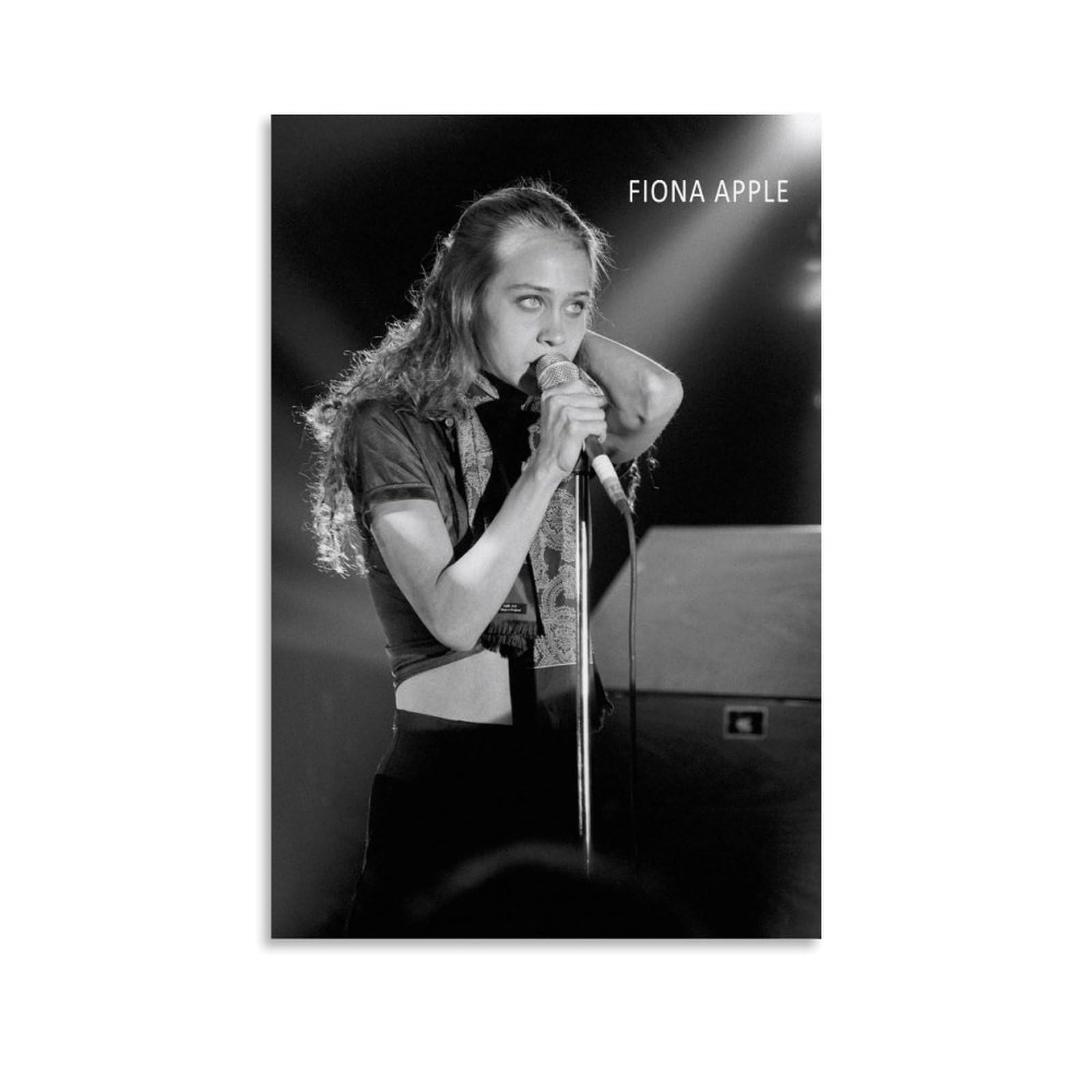 Whbaq Unframe-Style Fiona Apple Poster Singer Vintage Poster Canva Colourfast Wall Art Decorative Painting For Living Room Bedroom Home Decor 24X36inch(60X90cm)