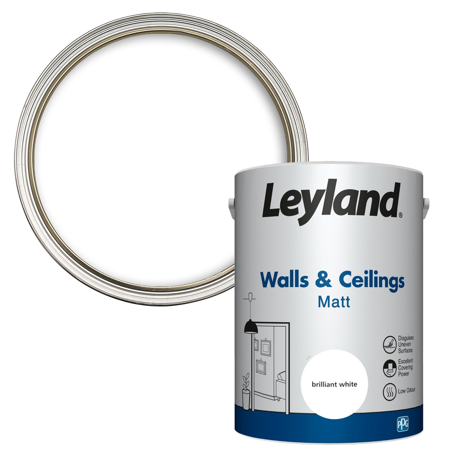 Leyland Trade Smart Matt – Brilliant White (2.5L) – Painters Hub - View #5