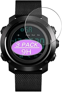 Vaxson - Pellicola protettiva in vetro temperato compatibile con smartwatch Smart Watch Skmei 1462 pellicola protettiva 9H