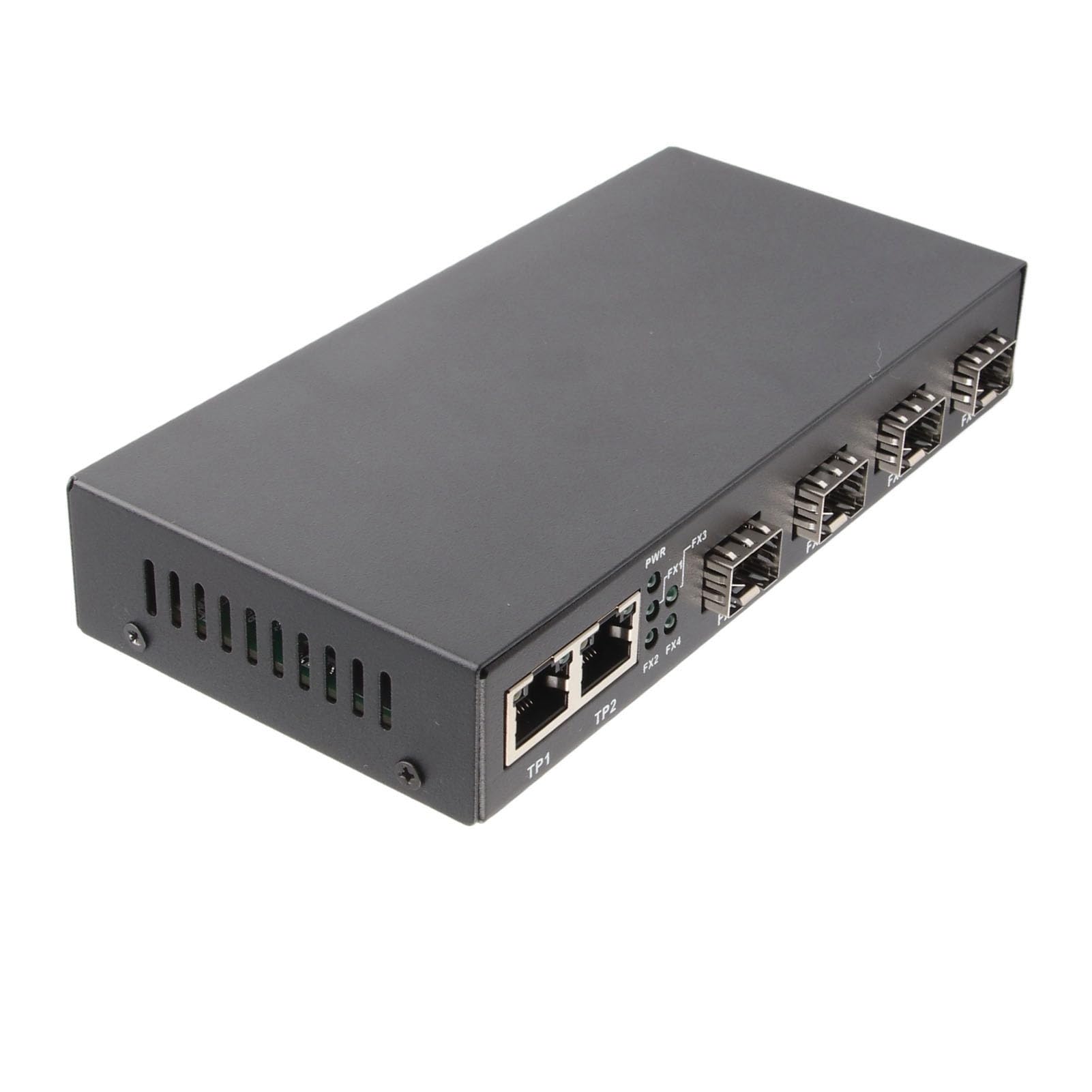 TOPINCN Commutateur Ethernet Convertisseur de Média Fibre avec Interface SC pour le Transfert de Données à Grande Vitesse au Bureau 10/100/1000M