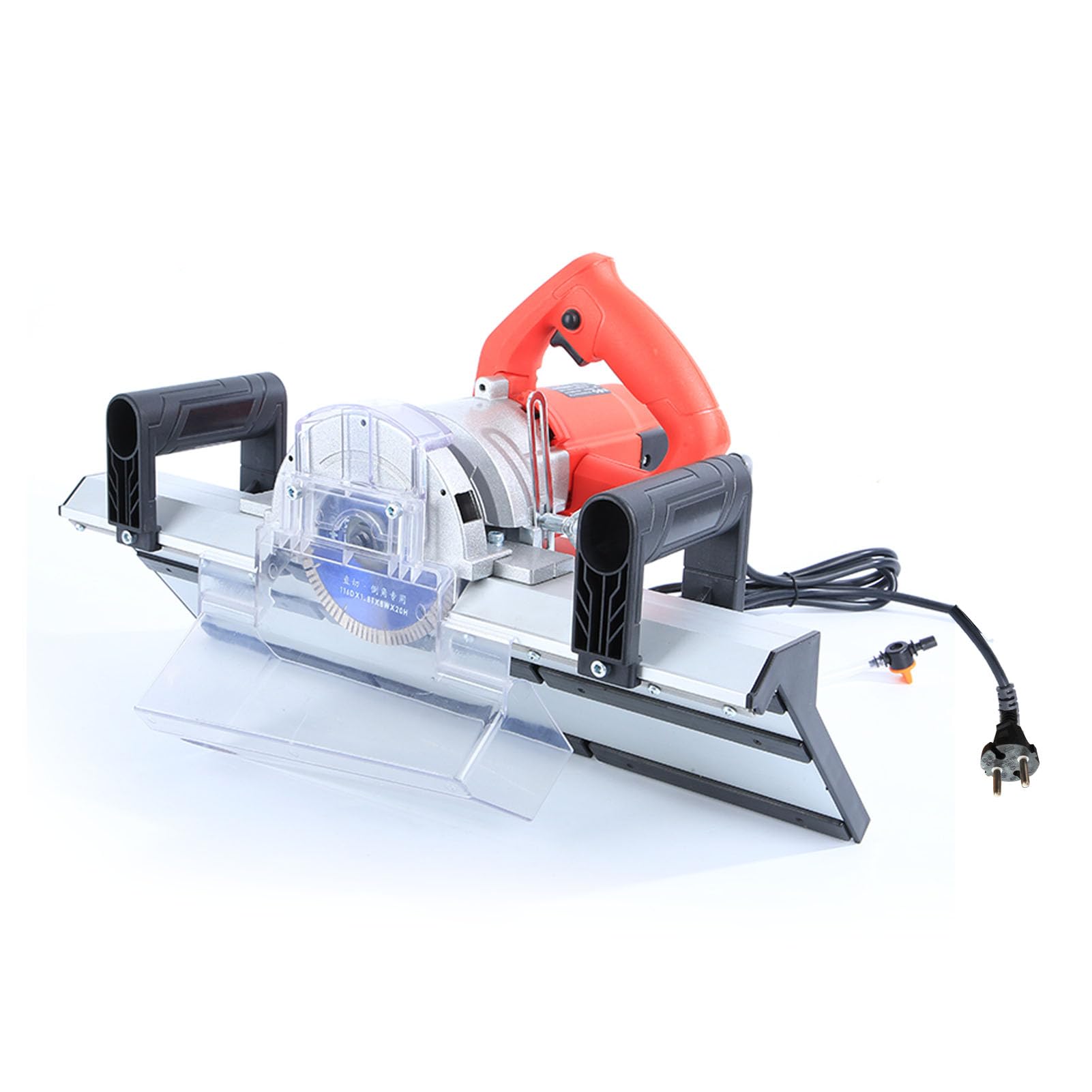 Cortador Biselado de Azulejos Eléctrico, 1200W, 13000RPM, Biselador de Azulejos de Cerámica con Bomba de Agua de 12V para Construcción, Bricolaje, Mejoras para el Hogar (Enchufe europeo 220V)
