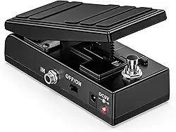 VEDO Pedal de Wah e Volume para Guitarra Elétrica - Pedal Duplo em 1 com True Bypass, Controle de Volume Ativo, Design Compacto e Alumínio Resistente - Acessório para Guitarra, Teclado e Pedais