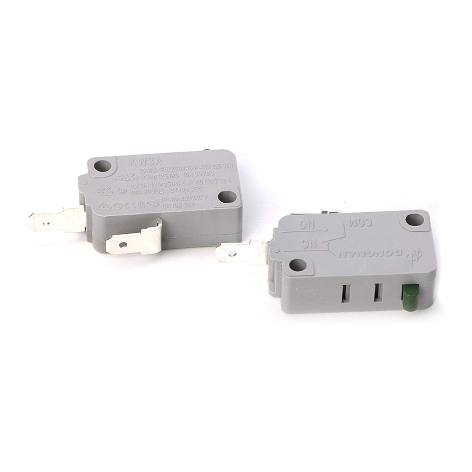 AHLOKI Industrial Switches 2Pcs Microwave Oven Door Micro Switch 125V/250V 16A Normally Open Switch 652A Switches