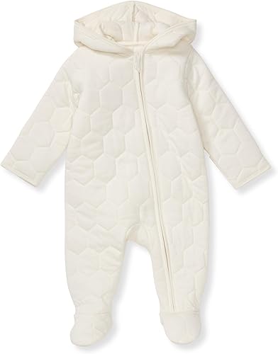 Burt's Bees Baby Enterizo para bebé niño, 100% algodón orgánico de una sola pieza de manga corta, overol de manga larga