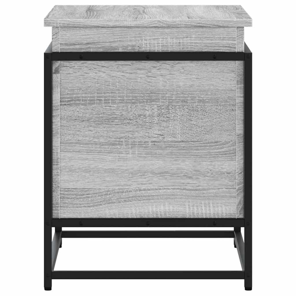 Caja de almacenamiento con tapa gris Sonoma 60 x 40 x 51,5 cm, caja organizadora para estantería, ropa, armario
