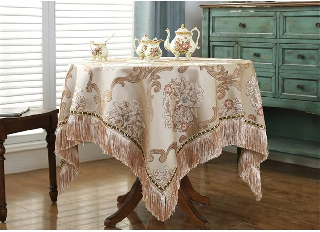 Thick European-Style Tablecloth Tablecloth Square Tablecloth Tea Table Dust-Proof Multi-Purpose Cover Towel(160 * 250cm)