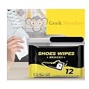 Geekmonkey Set of 2 Portable Disposable Shoe polishing Cloth, Small White Shoe Cleaning, Shoe polishing Wipes, Sports Shoe Cleaner Factor gallery image