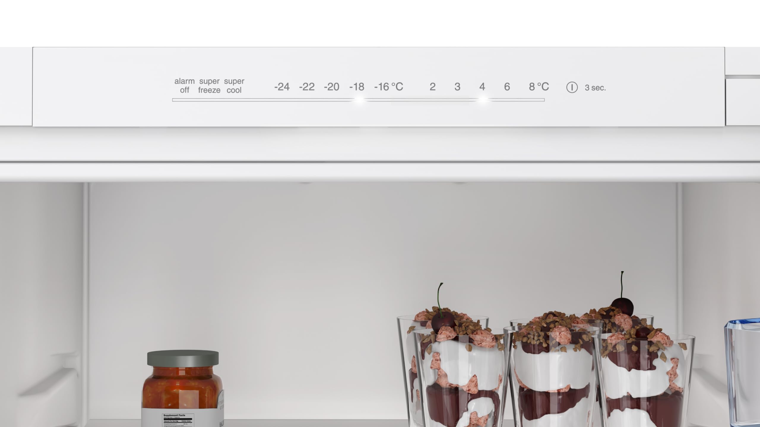 Bosch KIN96NSE0 Serie 2 - Frigorifero da incasso, nicchia da 194 x 56 cm, raffreddamento da 215 l + congelatore da 75 l, volume di raffreddamento in più dell'11%, mai sbrinare, illuminazione uniforme