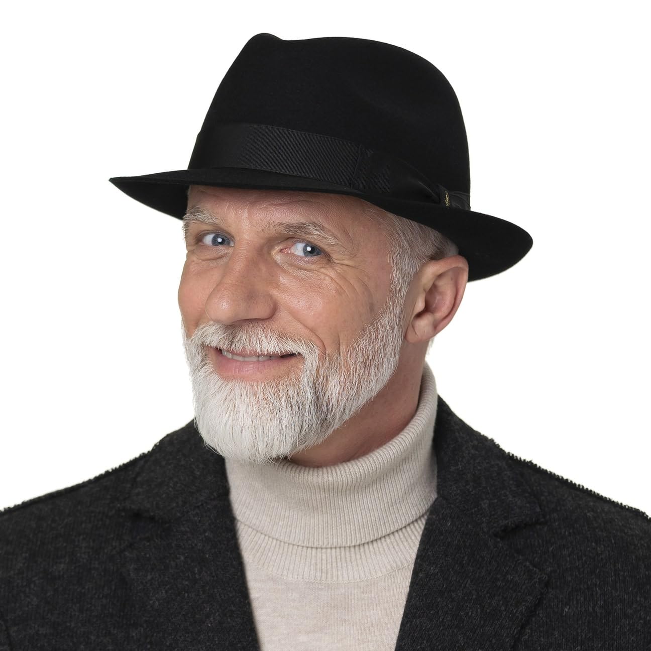 Borsalino Cappello Feltro Pelo Marengo Trilby Donna/Uomo - Made in Italy da Uomo di con Nastro Grosgrain Estate/Inverno Inverno