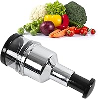 Vista 9 de CHICIRIS Picadora manual de alimentos, picadora de cebolla de mano para verduras, prensa de cebolla de acero inoxidable, picadora de verduras