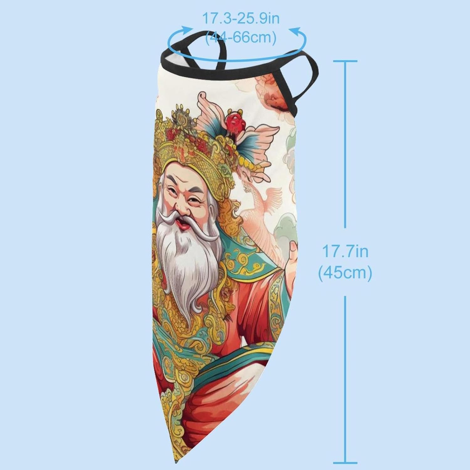 4 Pack the God of Wealth Neck Gaiter Face Cover Scarf, Breathable Sun & Wind-proof for Skiing Fishing Hiking Cycling