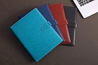 Vista 7 de Portapapeles para carpeta de currículum, tamaño carta A4, bloc legal, bloc de cartera, organizador de documentos para entrevistas y negocios Turquesa