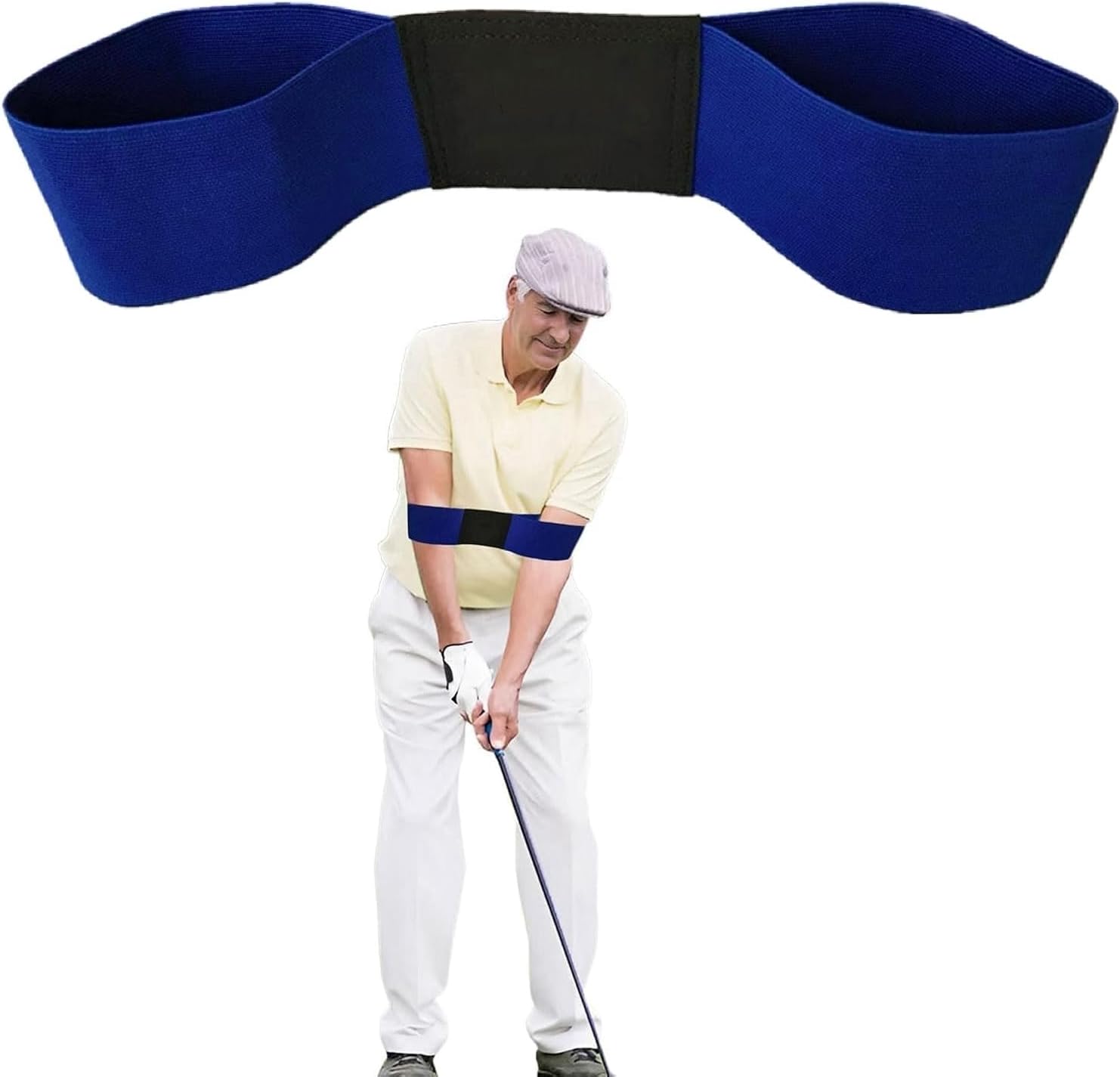 Golf Swing Trainer,1 PCS Golf Swing Band Golf Swing Training Aid,Golf Connection Band,Professional Golf Training Aids for Posture Correction,Golf Training Equipment for Men Women Kids(Blue)