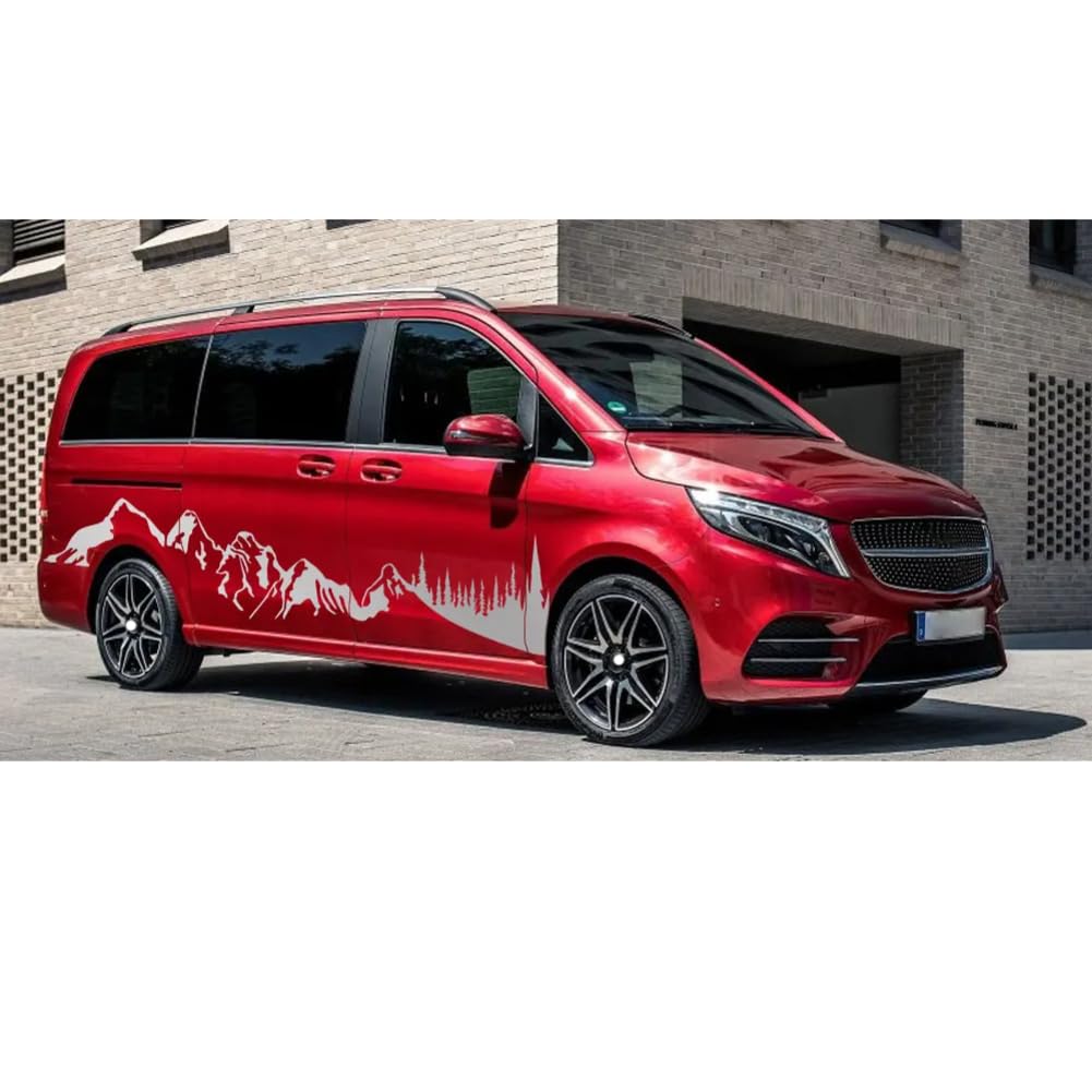 Lote de 2 Pegatinas, para Coche, para Mercedes Benz Vito Clase V W447 Viano W639, calcomanías de Vinilo con gráficos DIY, para Furgonetas Camper, Accesorios de Tuning.