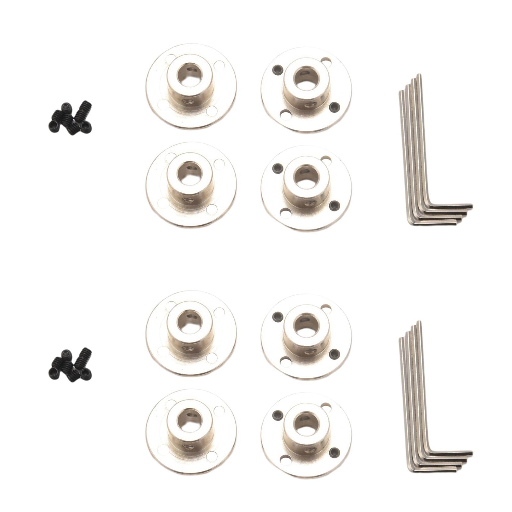 Lot de 8 connecteurs d'embrayage à bride de 8 mm, accessoires pour modèles de guidage rigides, raccords d' d'arbre