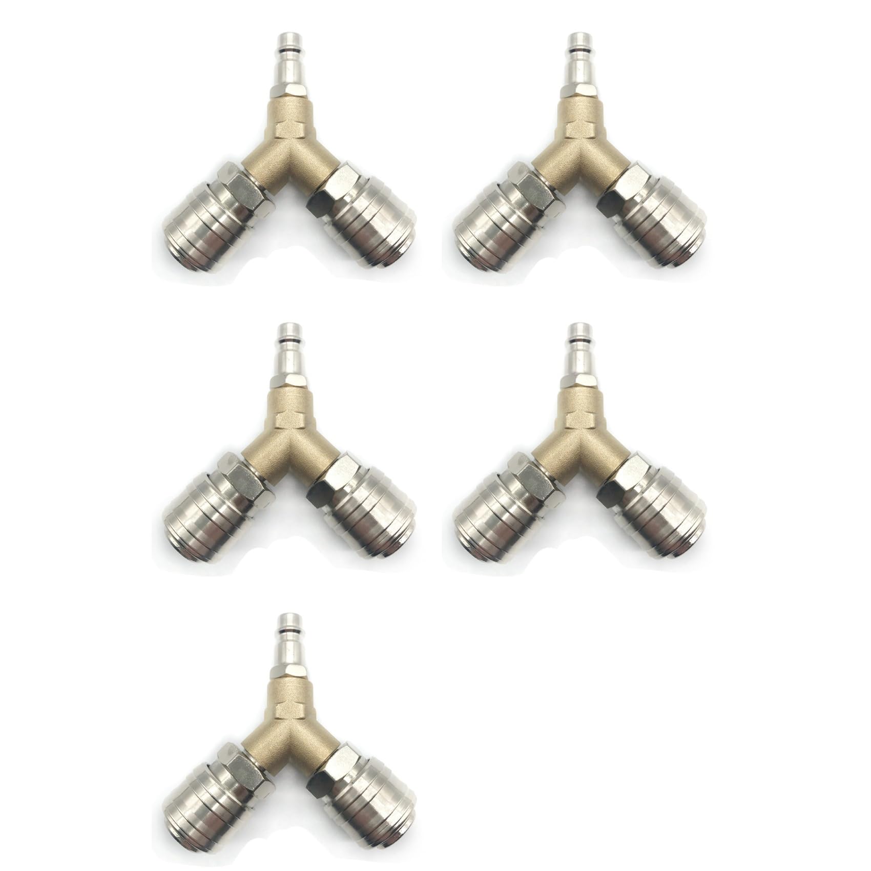 Ctrlzs 10X Compressed Air Connection, Compressed Air Distributor, Compressed Air Switch, With 1/4 Inch Connections
