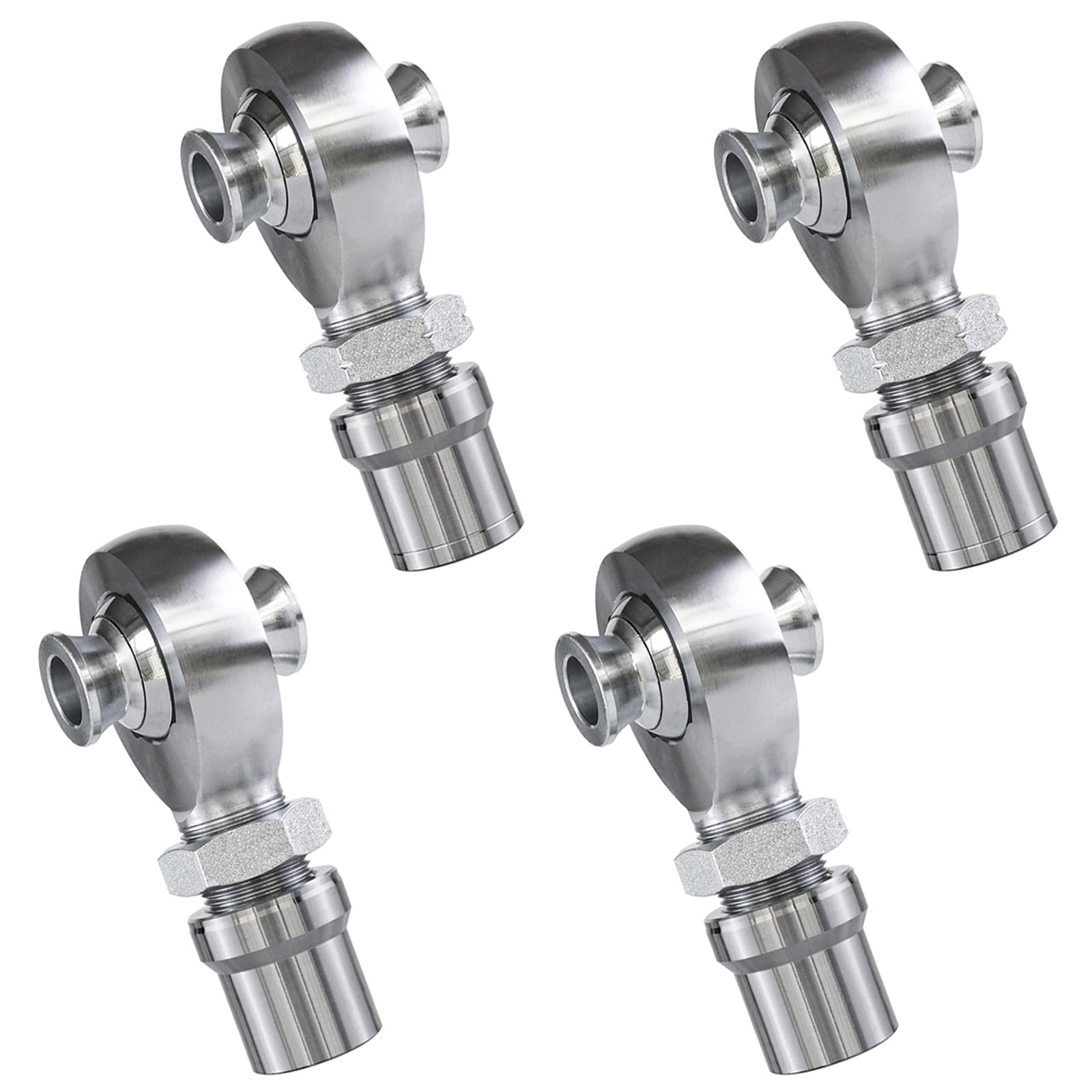 Photo 1 of OUBULU 1 1/4'' Heim Joints Rod End Kit, 1.25'' Right and Left Hand Thread Chromoly Joints Chromoly with Round Tube Adapter, High Misalignment Spacer (2 Pair)