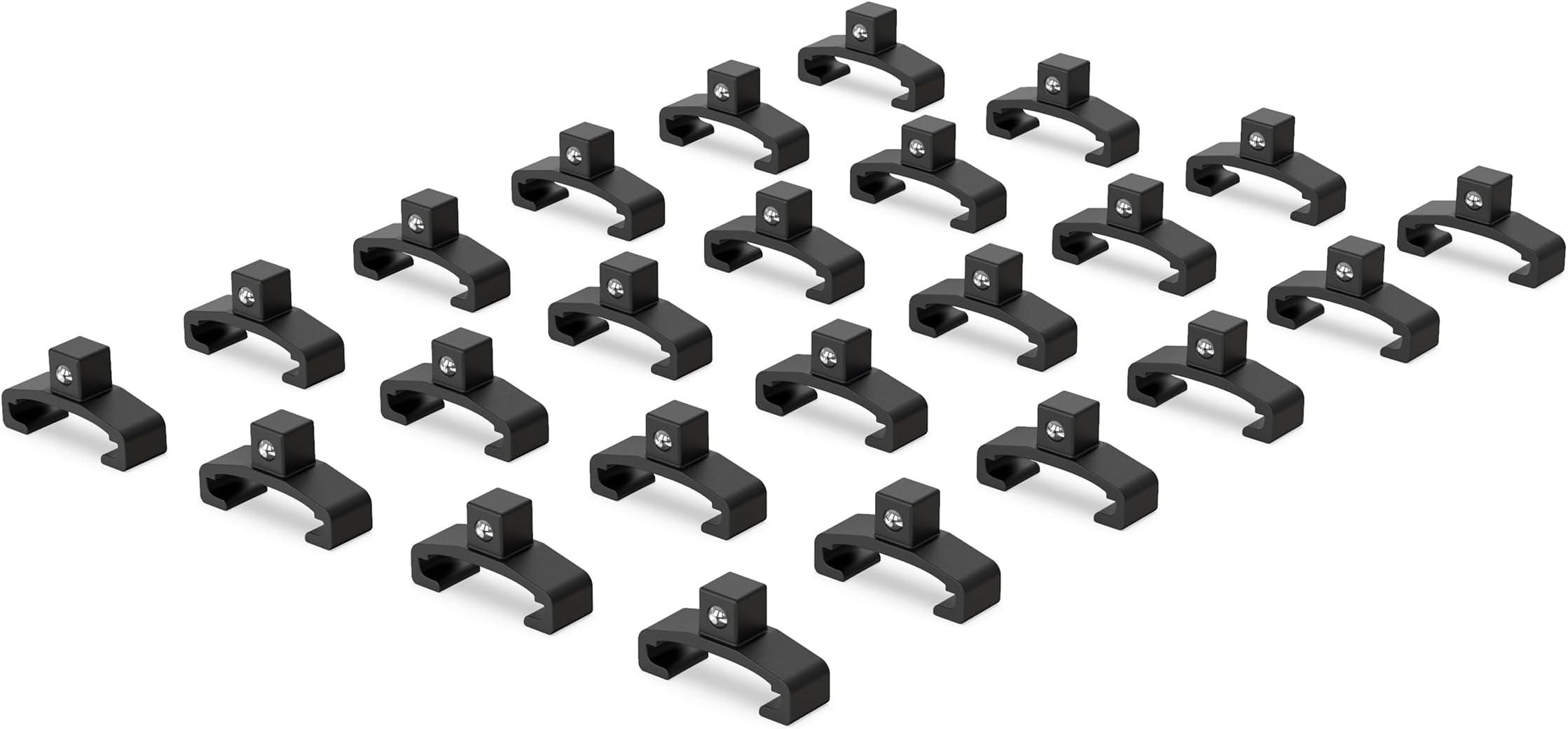 Black Spring-Loaded Ball Bearing Socket Clips - 24-Pack (1/4-Inch) - Compatible with Olsa Socket Holders - Part: 1135