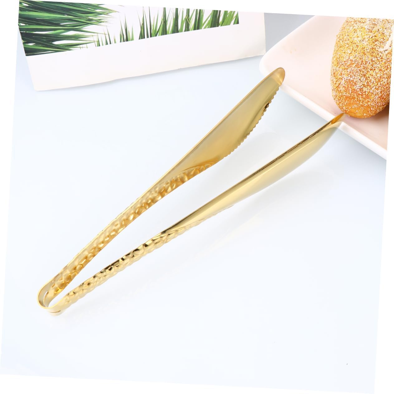 Cooking Tongs, 1pc Kitchen Tongs 9 in Bread Tongs Bread Clamp Baking Tong Cooking Tongs Ice Tong Stainless Steel Grill Grate BBQ Tong Kabob Grill Salad Tongs Bread Clip