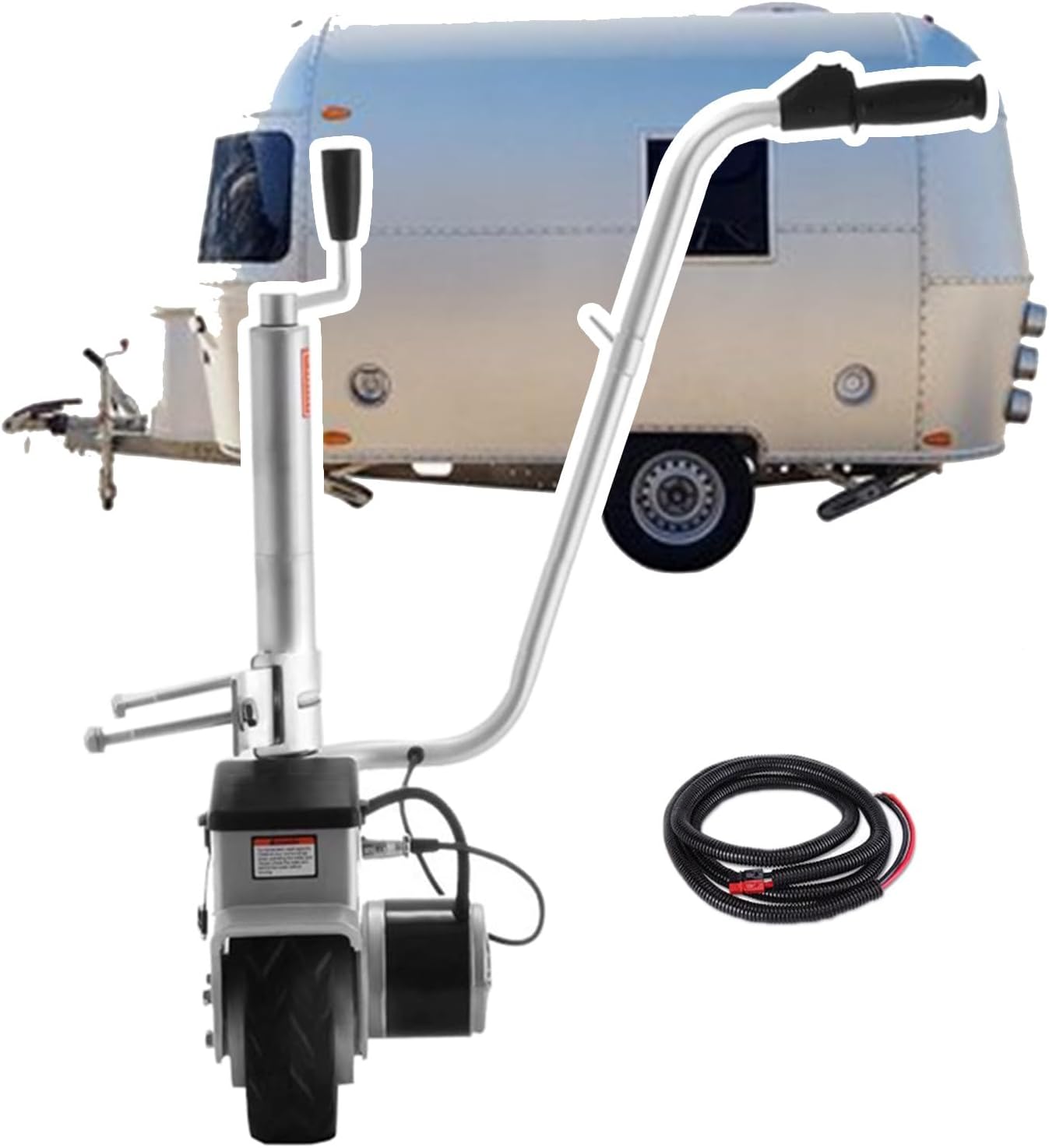 Electric Trailer Dolly, 5000Lbs Capacity, 12V/350W Motorized Trailer Support Wheel, for Trailers, Boats