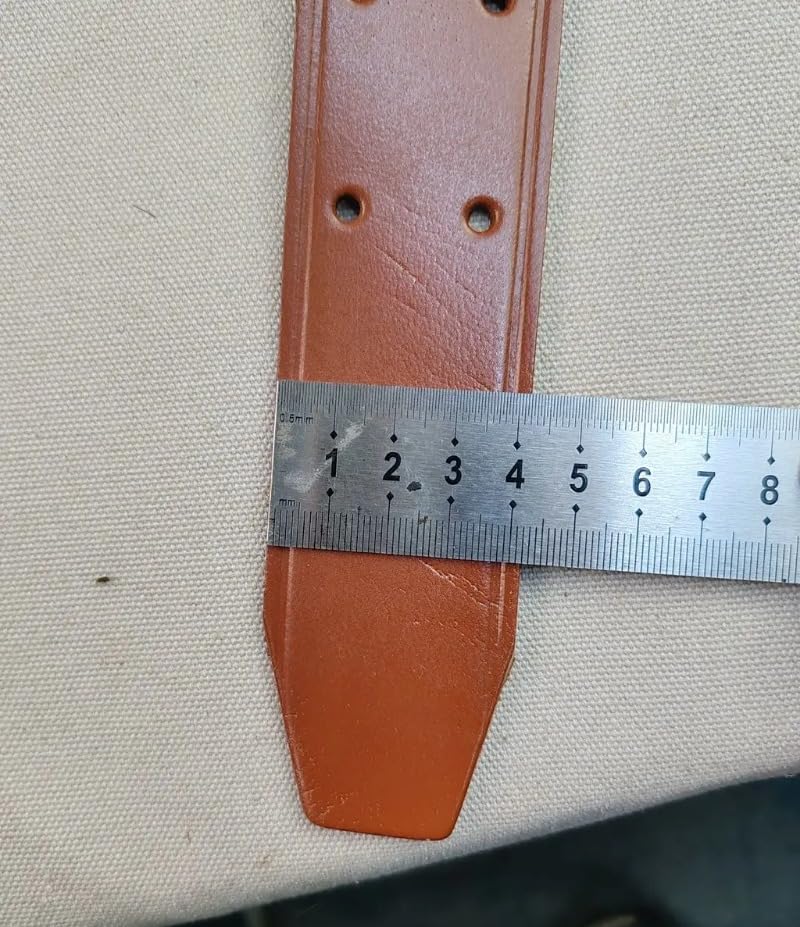 Reproductions VINTAGE CHINESE TYPE ARMED EATHER BROWN BELT LENGTH 49INCH Waist hole size: 35-45"4