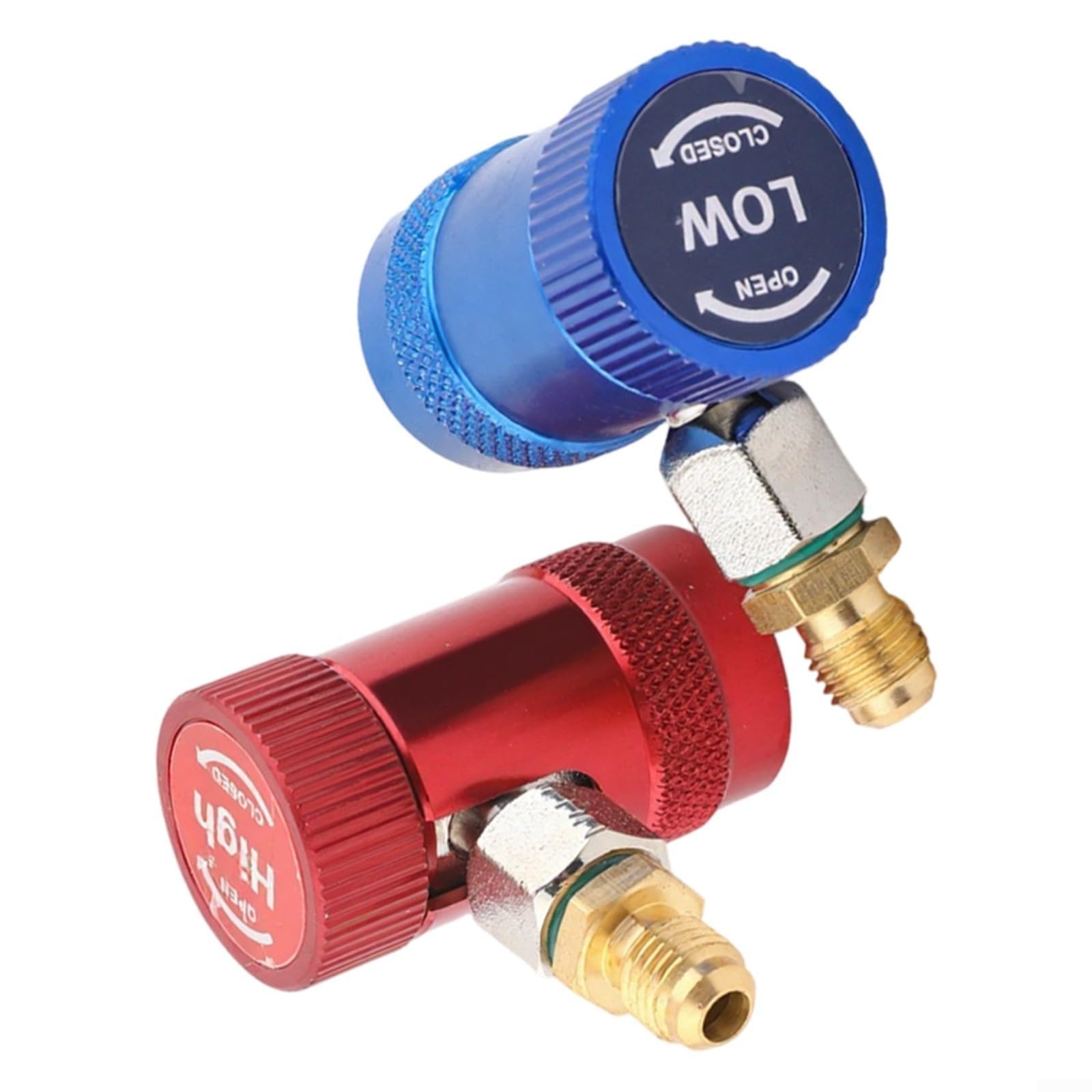 Legierung für R1234YF Schnellkupplungs-Set, verstellbare High-Low-Seitenstecker für Auto-Klima-Ladewerkzeuge (1234 verstellbares Paar)