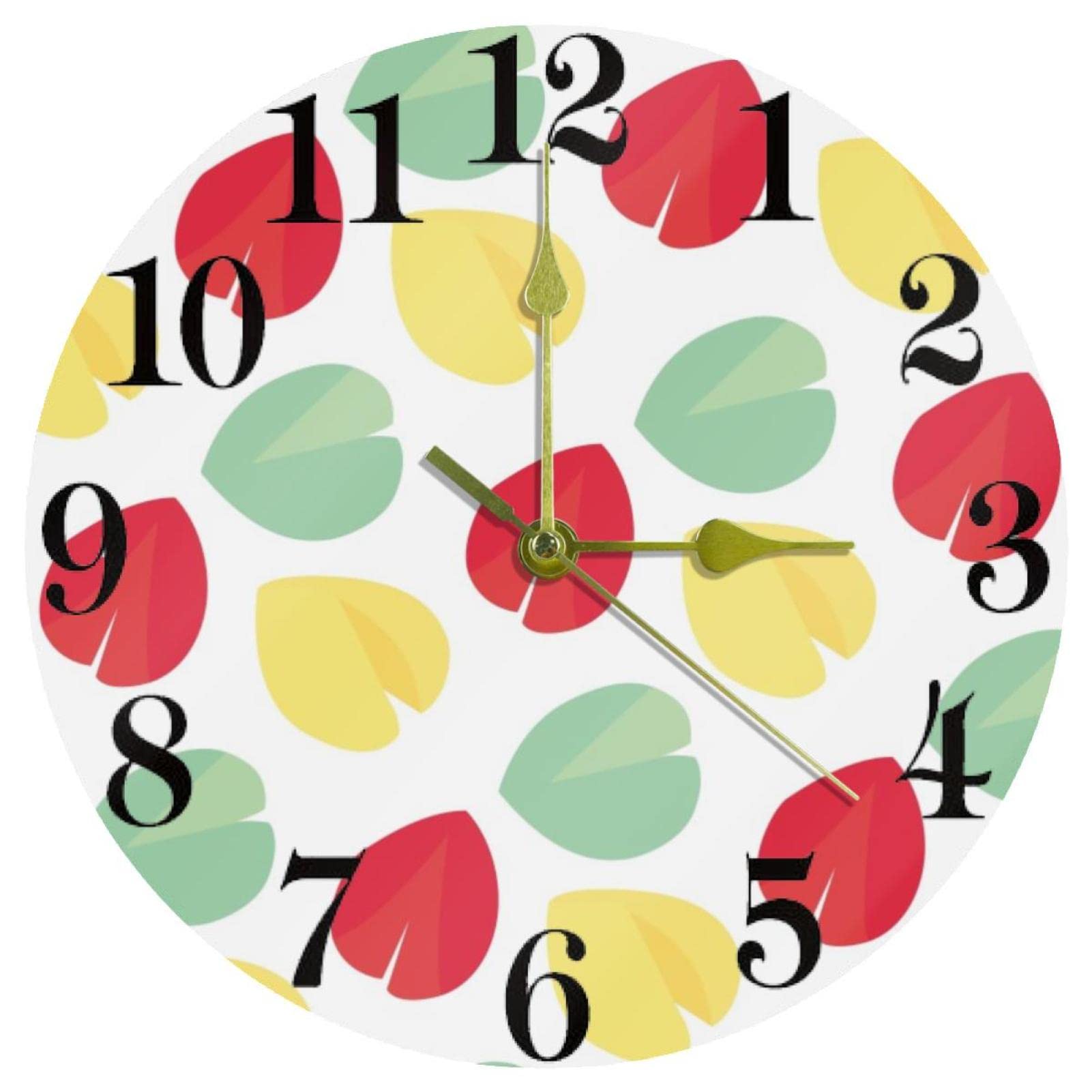 Horloge murale ronde à quartz silencieuse pour école bureau et cuisine fonctionne à piles